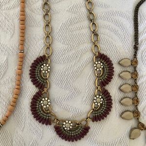 J Crew necklace with art deco design